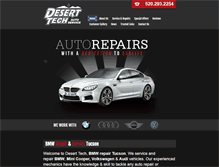 Tablet Screenshot of deserttechauto.com